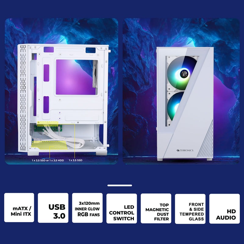 Cabinet Zebronics Asta Pro-B W/O Smps