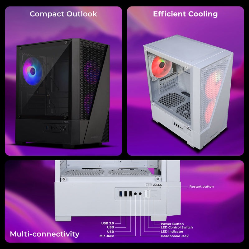 Cabinet Zebronics Asta W/O Smps
