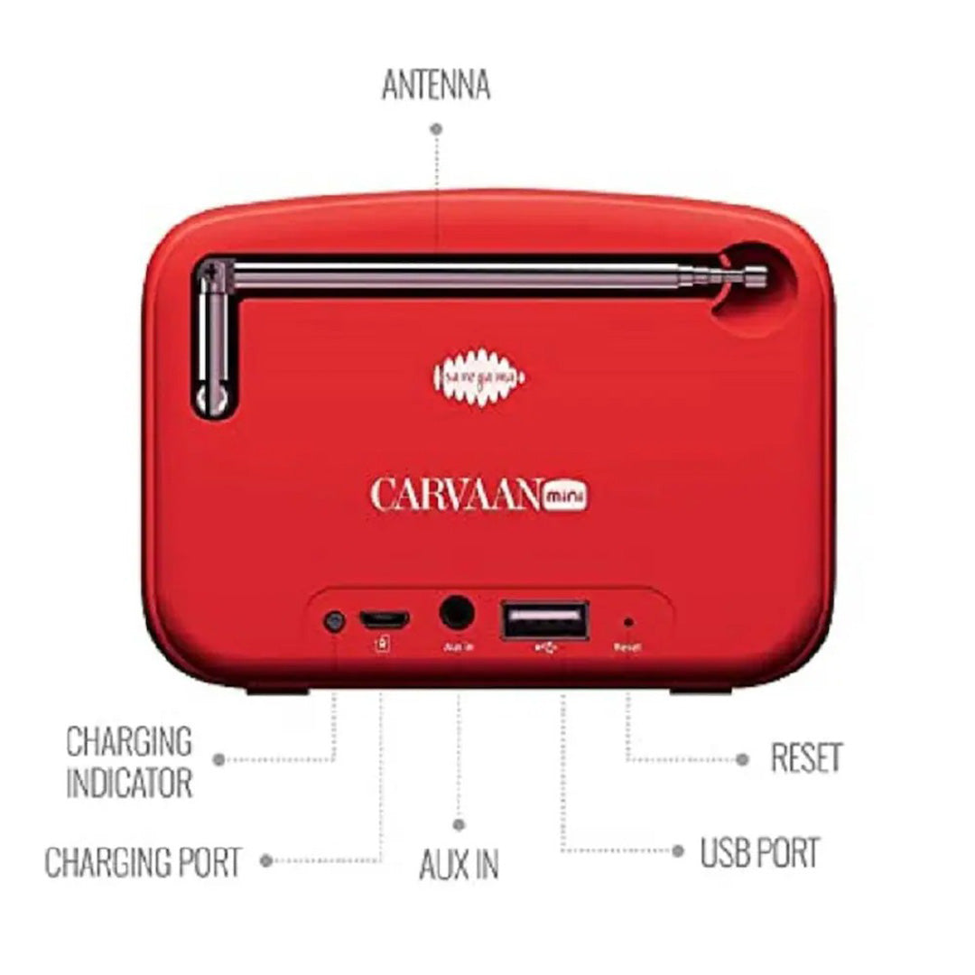 Carvaan Mini 2.0 Bengali Sunset Red MR0012