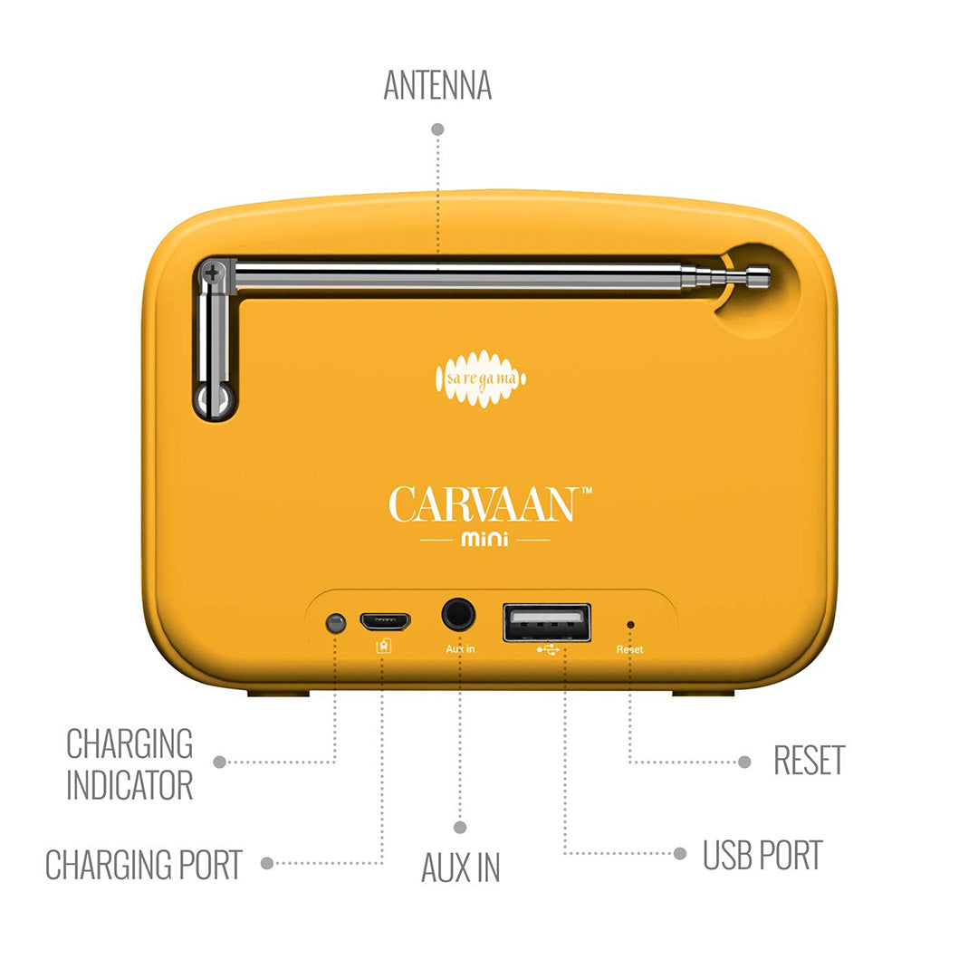Carvaan Mini 2.0 Hindi Saffron Orange MR0018