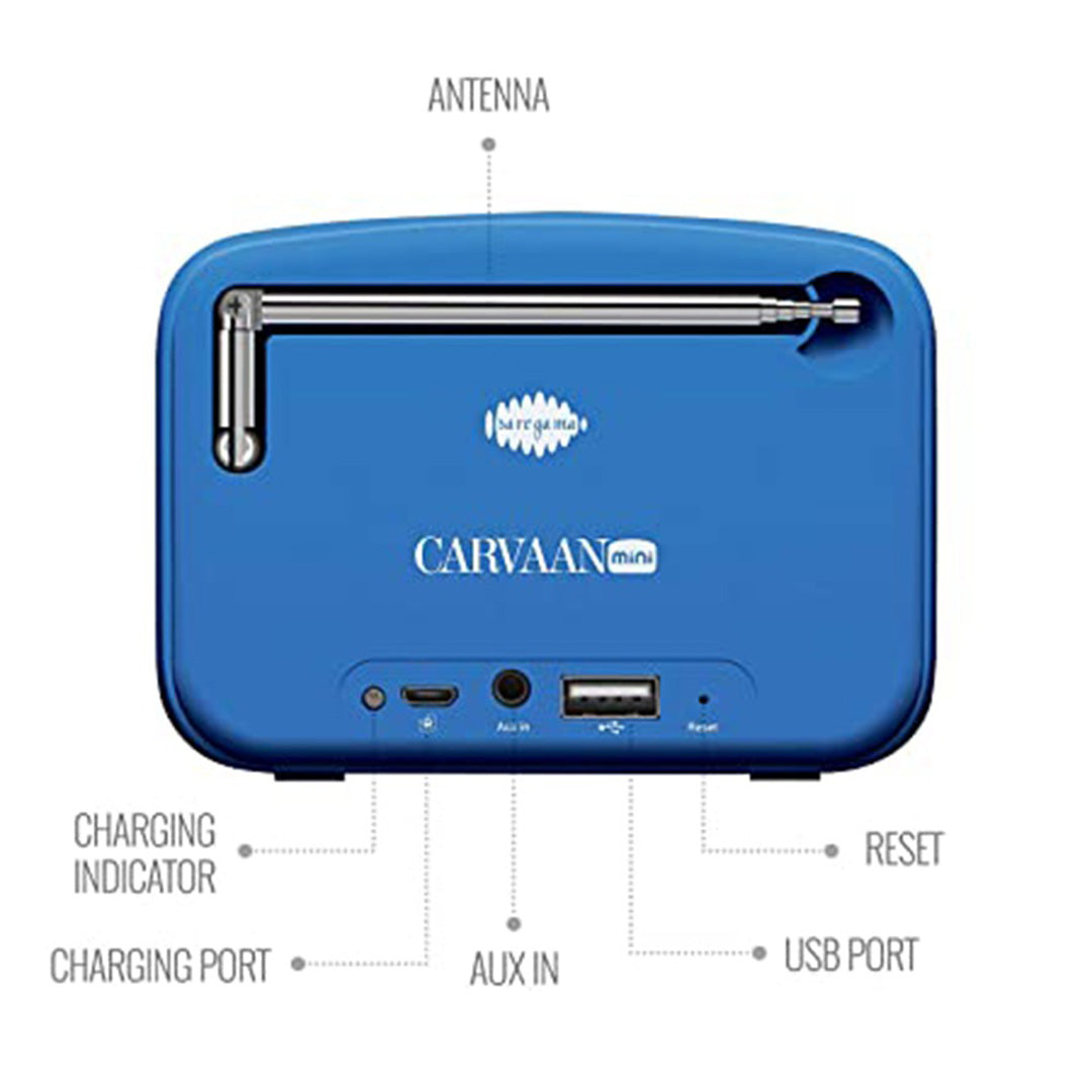 Carvaan Mini 2.0 Hindi Skyline Blue MR0008
