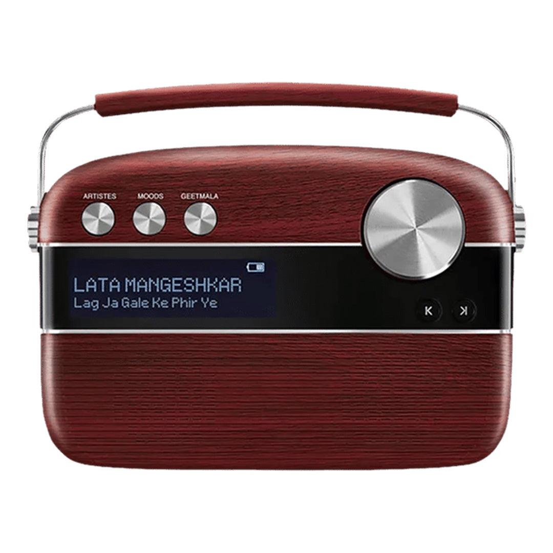 Carvaan Saregama Hindi Cherrywood Red R20012