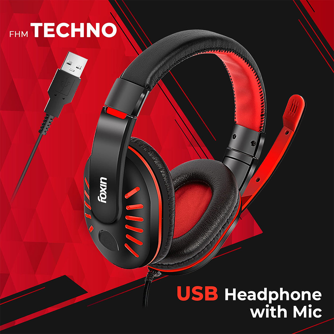 Headphone Foxin wired FHM-techno