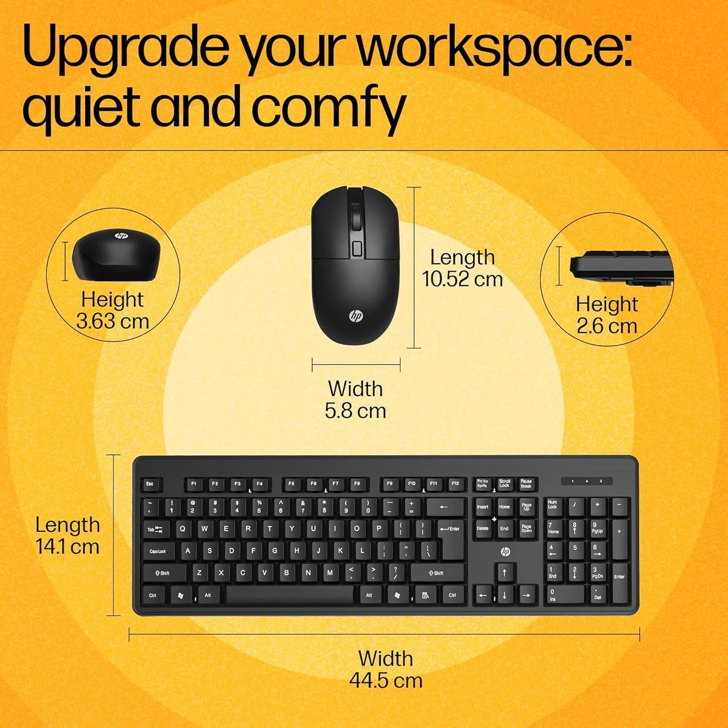 Kb+Mouse HP KM200 Wifi Combo 7J4H8AA