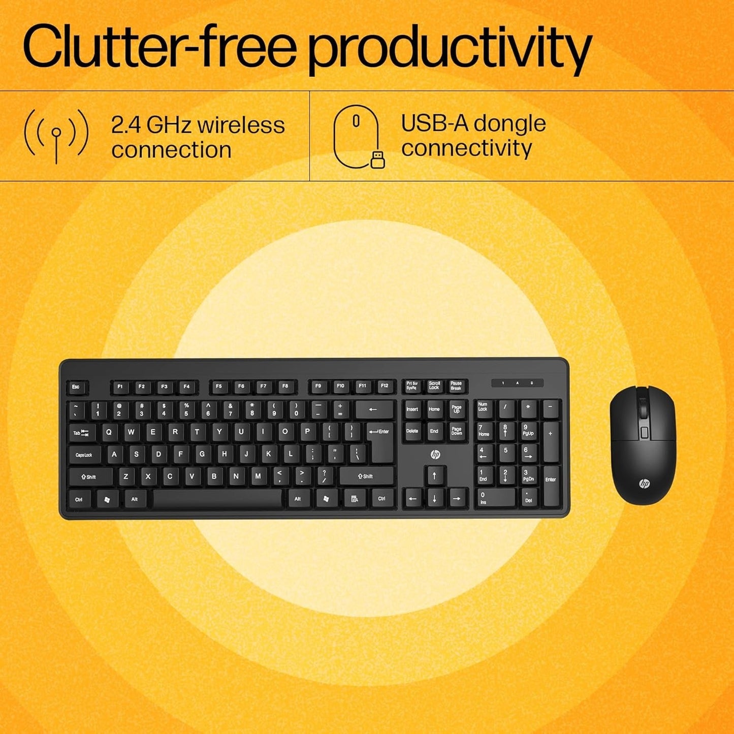 Kb+Mouse HP KM200 Wifi Combo 7J4H8AA
