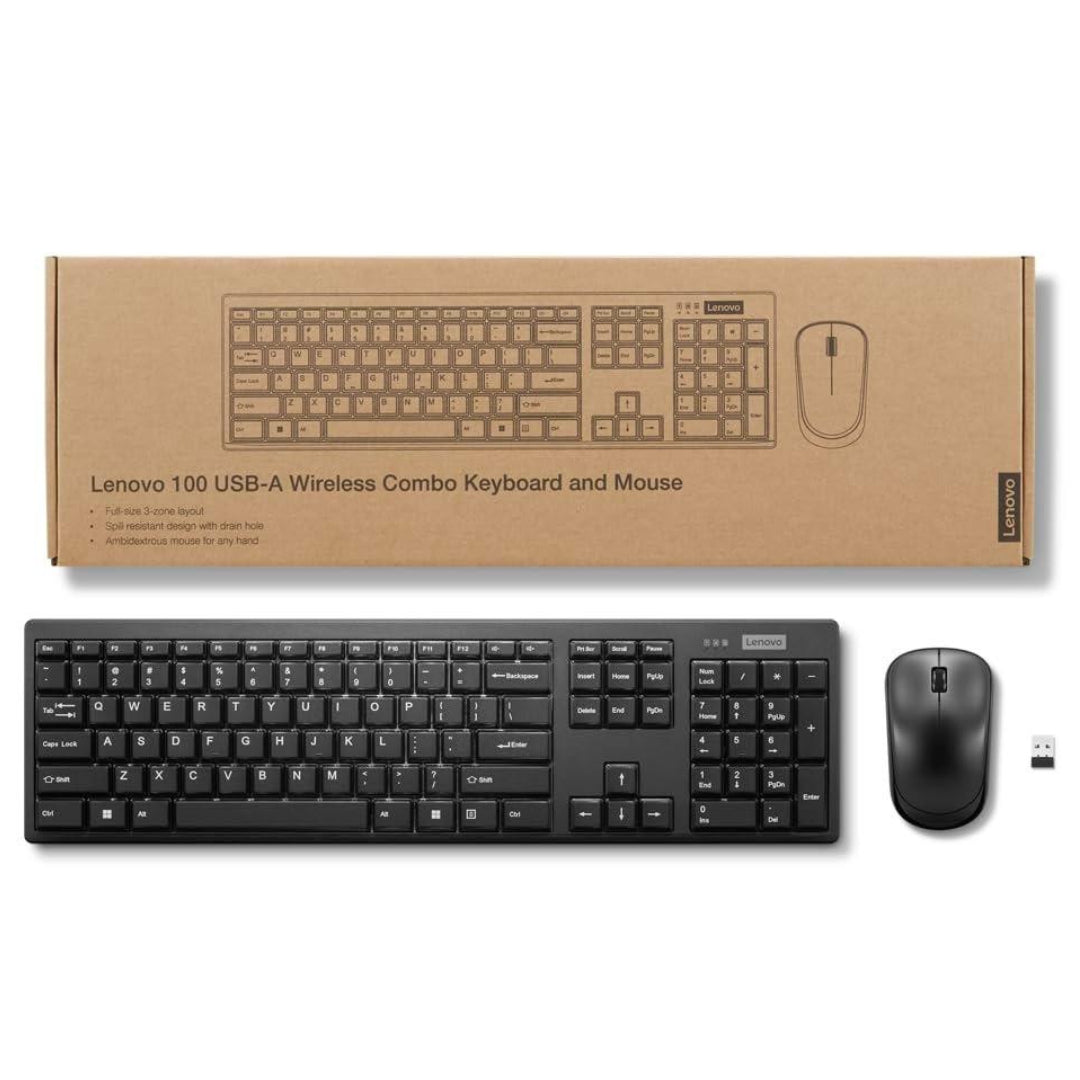 Kb+Mouse Lenovo 100 Wifi Combo GX30L66303