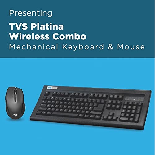 Kb+Mouse Tvse Platina Gold Wi-fi Combo