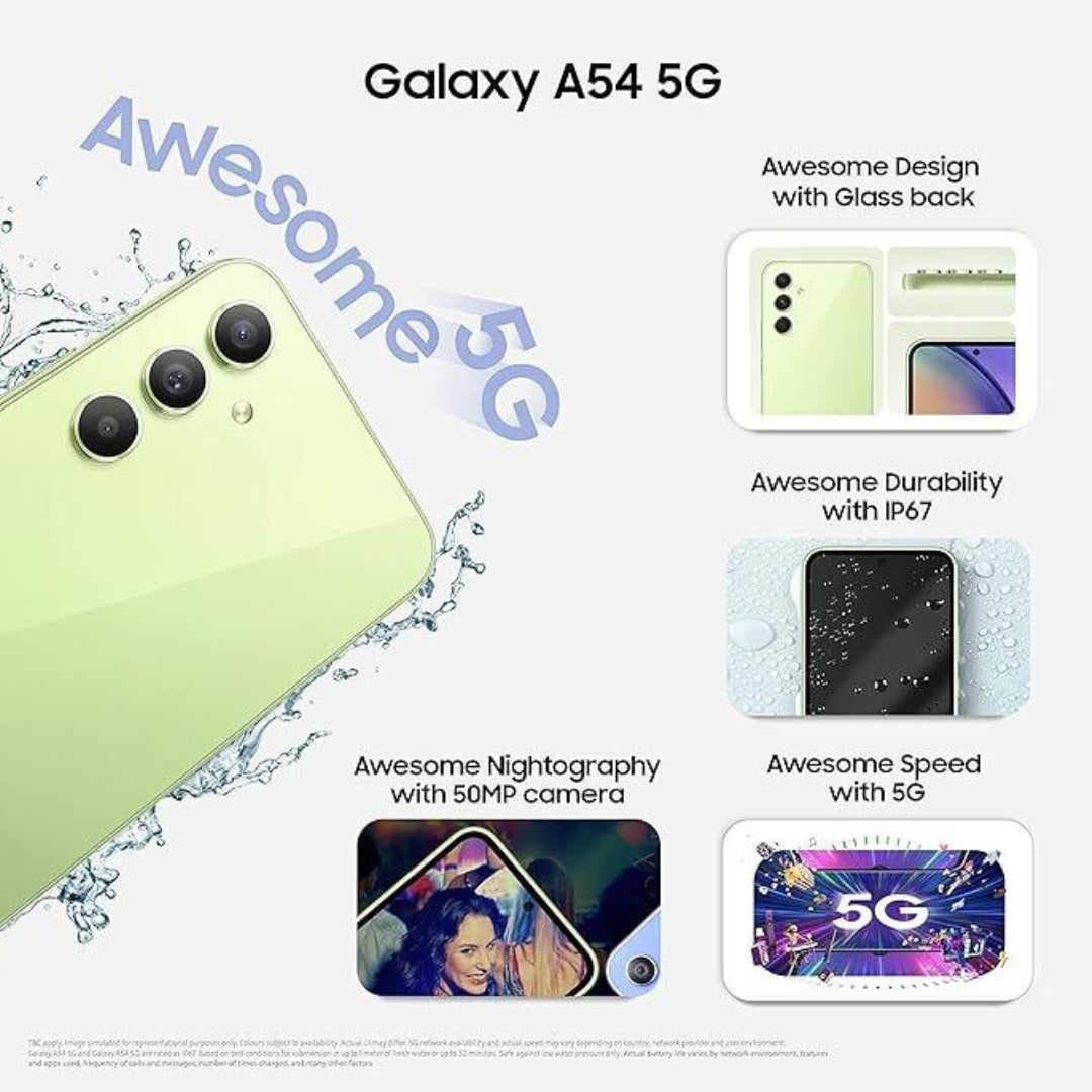 Mobile Samsung Galaxy SM-A546ELGD A54 5G 8.256Gb A Lime
