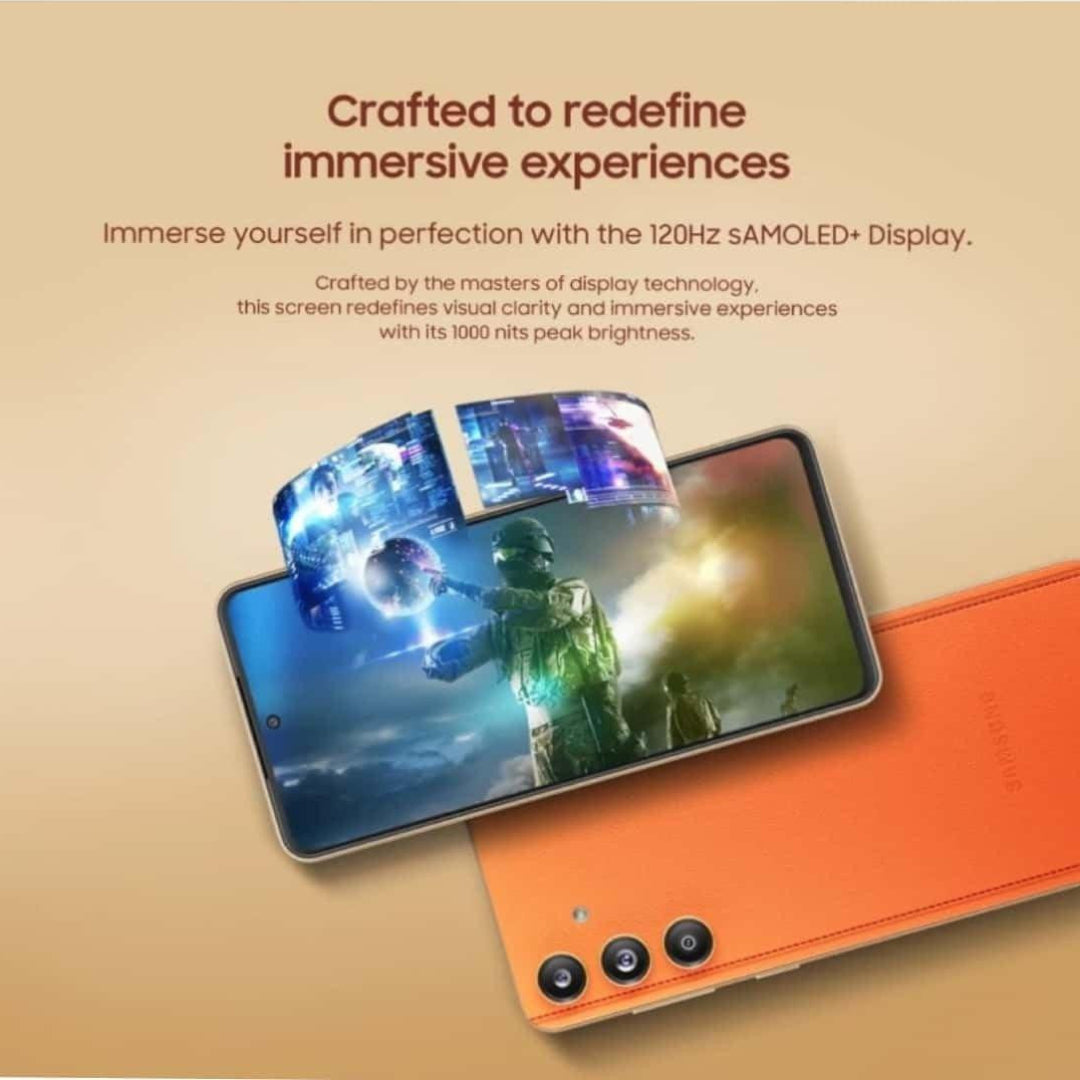 Mobile Samsung Galaxy SM-E556BZOD F55 5G 12.256Gb Apricot Crush