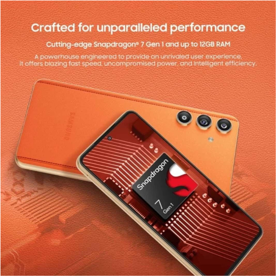 Mobile Samsung Galaxy SM-E556BZOD F55 5G 12.256Gb Apricot Crush
