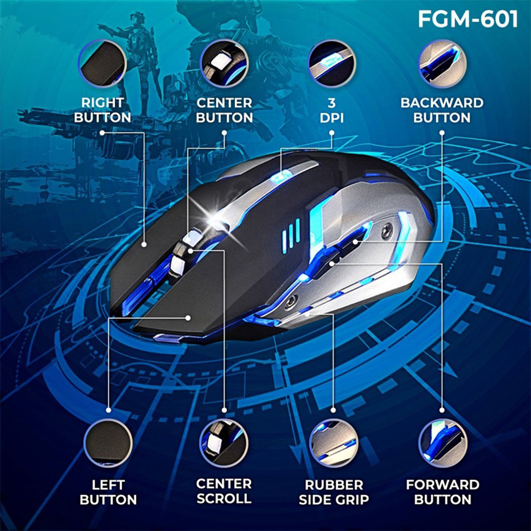Mouse Foxin Wired Gaming Fgm 601