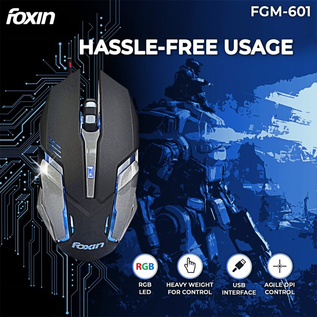 Mouse Foxin Wired Gaming Fgm 601
