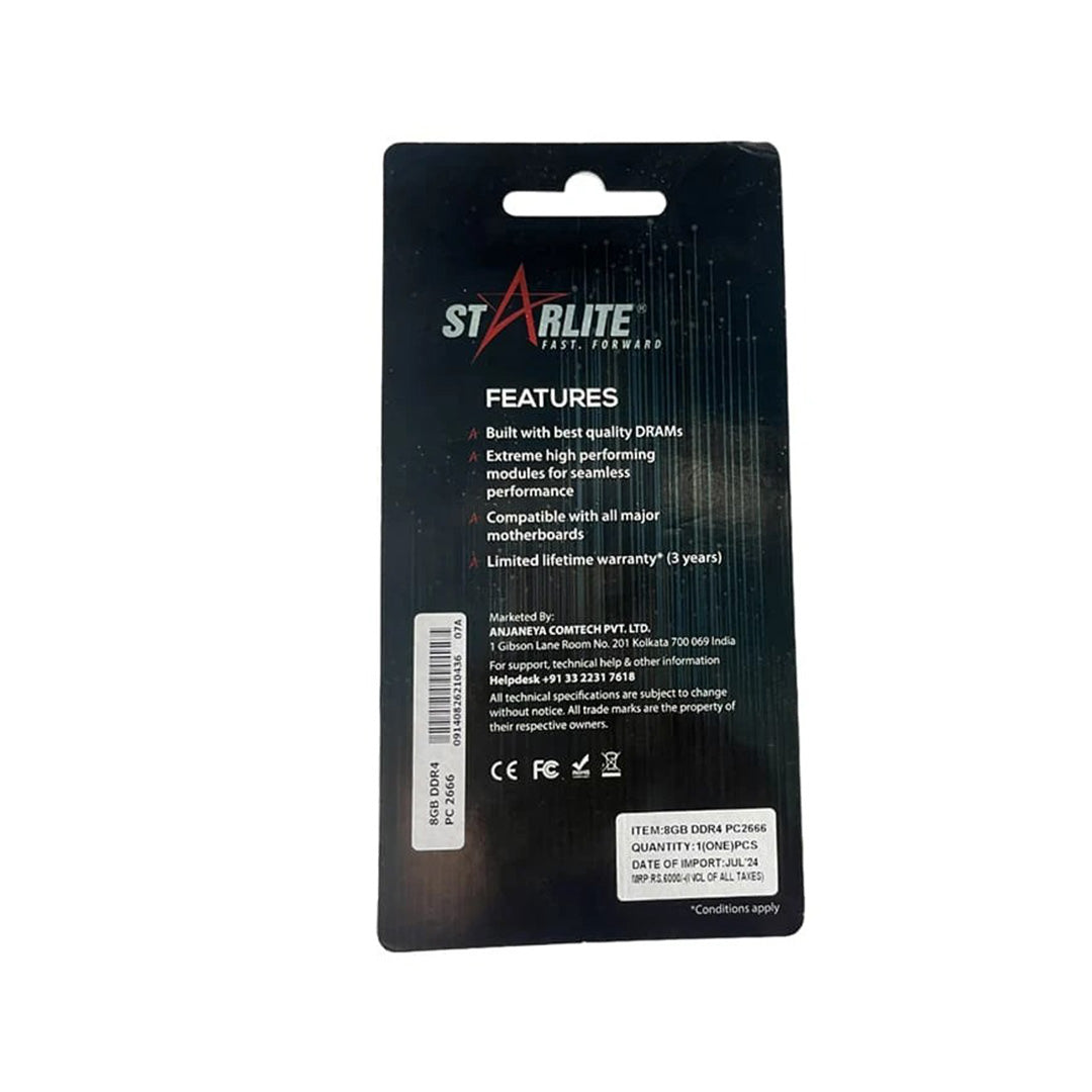 Ram Starlite Gold 8Gb Ddr4 2666fsb Dt