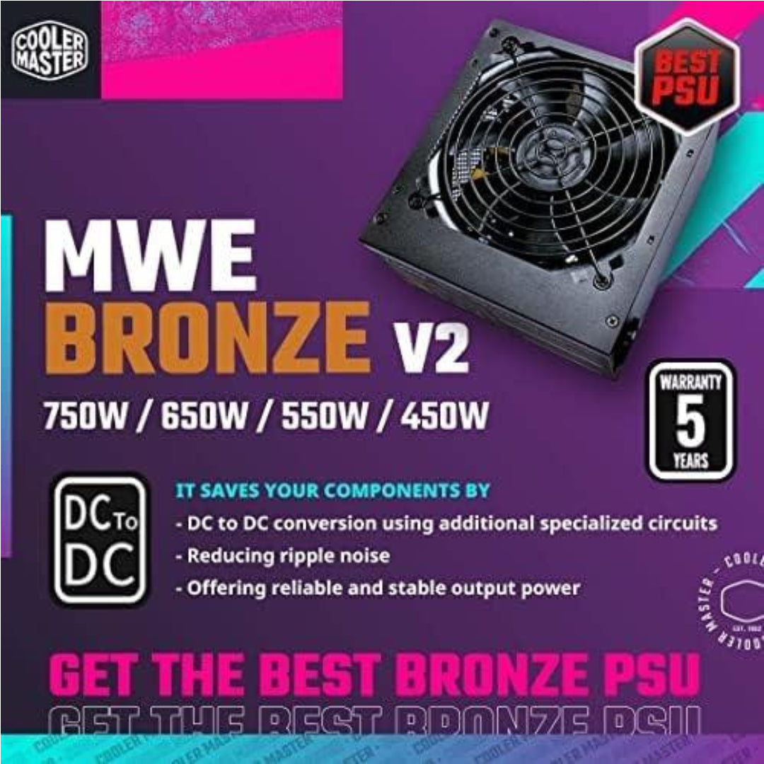 Smps Cooler Master Mwe450 Bronze V2 80+