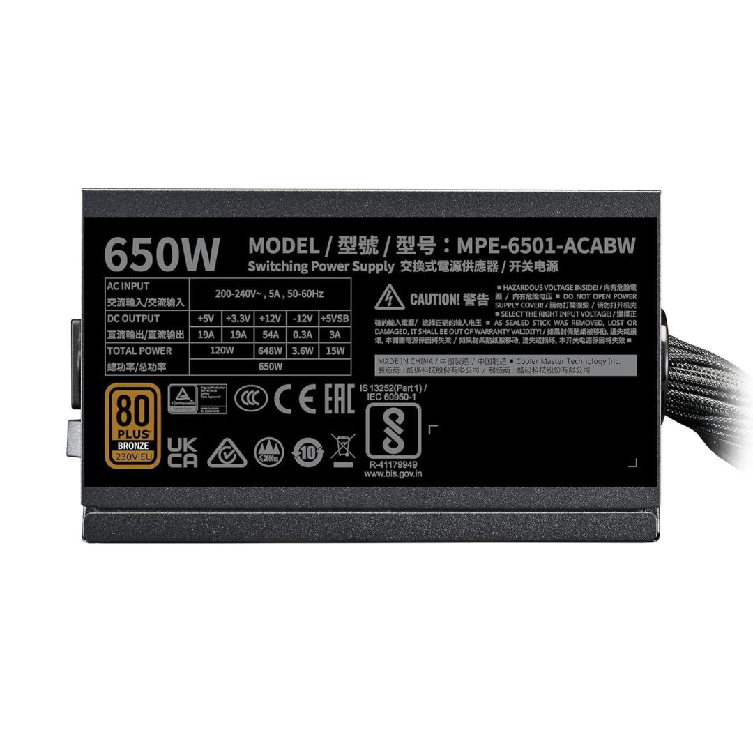 Smps Cooler Master Mwe650 Bronze V3 80+