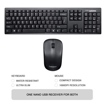 Kb+Mouse Lenovo 100 Wifi Combo GX30L66303