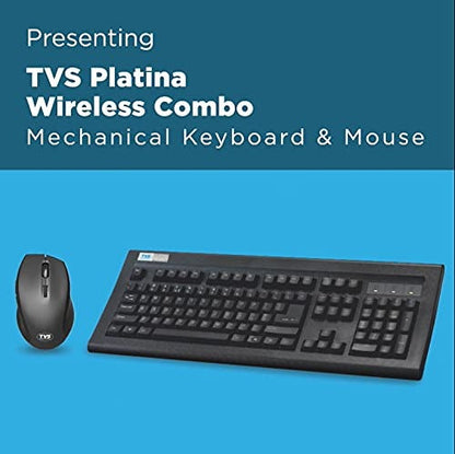 Kb+Mouse Tvse Platina Gold Wi-fi Combo