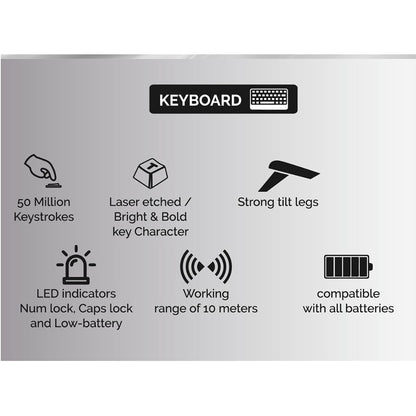 Kb+Mouse Tvse Platina Gold Wi-fi Combo