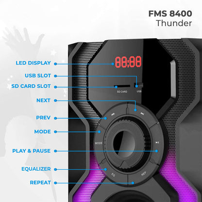 Speaker Foxin FMS-8400 Thunder 4.1 mm usb
